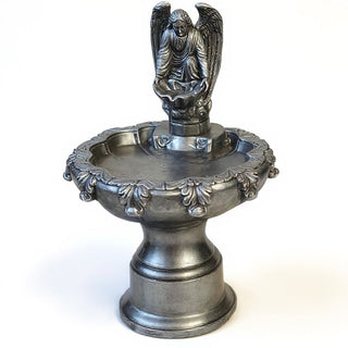 Fegana Angel Fountain, Style B - 42-inch — Aged Silver finish