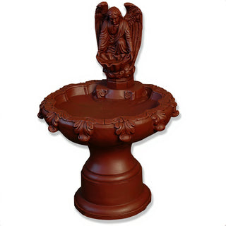 Fegana Angel Fountain, Style B - 42-inch — Rust finish