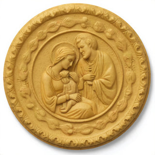 Holy Family Wall Plaque — Dusted Sand finish