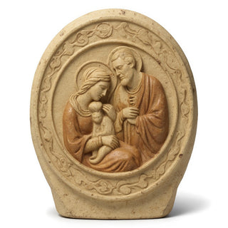 Holy Family Wall Plaque — Gothic Stone finish