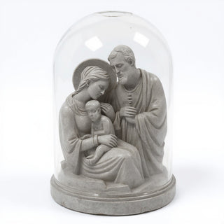Holy Family Wall Plaque — Limestone finish