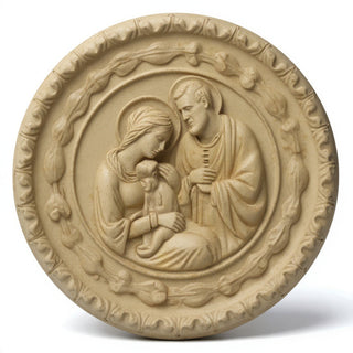 Holy Family Wall Plaque — Museum Terracotta finish