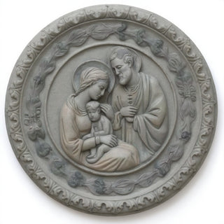 Holy Family Wall Plaque — Old Stone finish