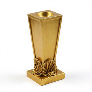 Four Shell Candleholder - 12-inch — Antique Gold finish