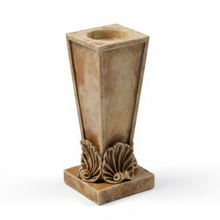 Four Shell Candleholder - 12-inch — Gothic Stone finish