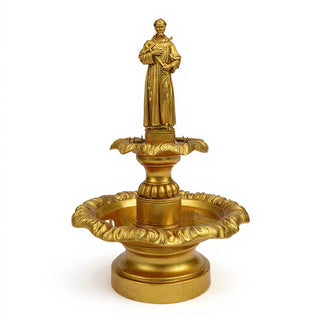 Saint Francis of Assisi Fountain - 55-inch — Antique Gold finish