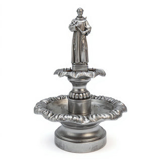 Saint Francis of Assisi Fountain - 55-inch — Antique Silver finish