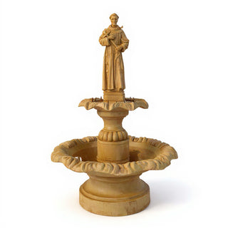 Saint Francis of Assisi Fountain - 55-inch — Dusted Sand finish
