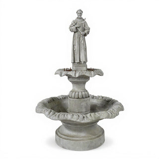 Saint Francis of Assisi Fountain - 55-inch — Limestone finish