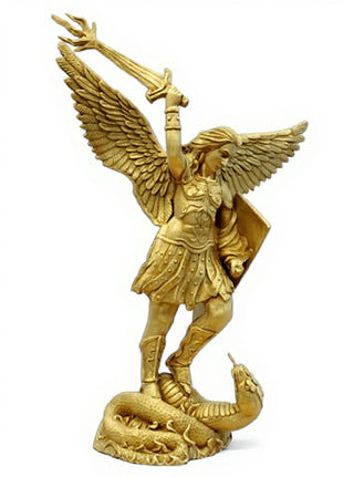 St. Michael W/Sword Fire Statue - 38-inch