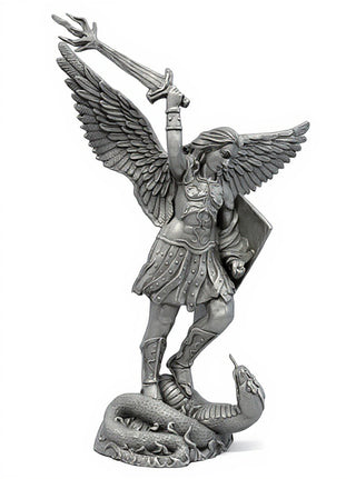 St. Michael W/Sword Fire Statue - 38-inch