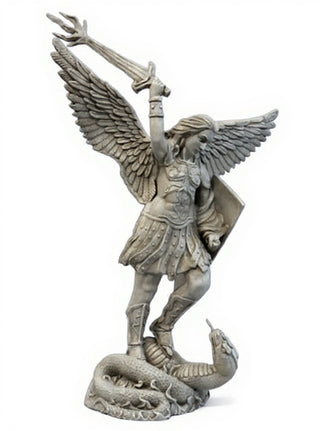 St. Michael W/Sword Fire Statue - 38-inch