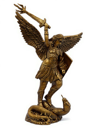 St. Michael W/Sword Fire Statue - 38-inch