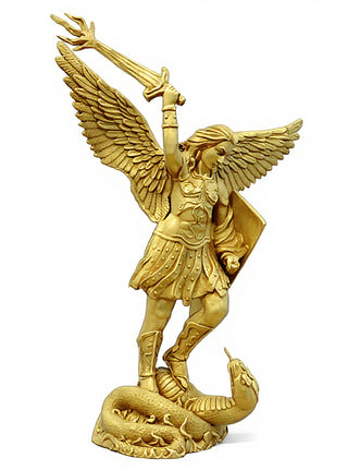 St. Michael W/Sword Fire Statue - 38-inch