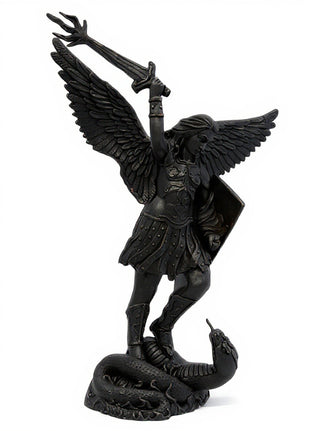 St. Michael W/Sword Fire Statue - 38-inch