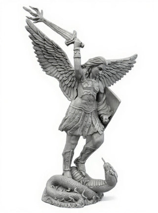 St. Michael W/Sword Fire Statue - 38-inch