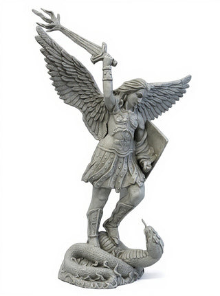 St. Michael W/Sword Fire Statue - 38-inch