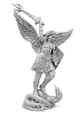 St. Michael W/Sword Fire Statue - 38-inch