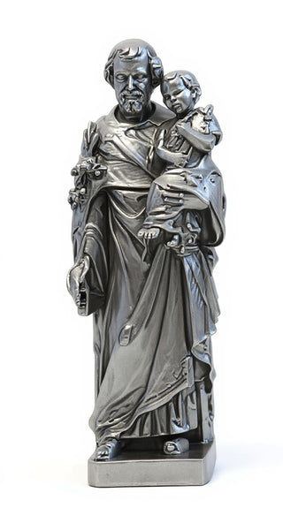 Saint Joseph & Child with Cros Statue - 38-inch