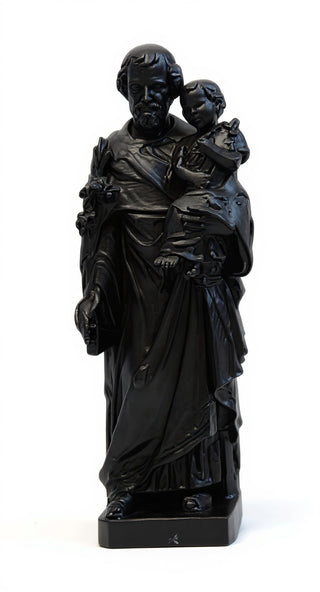 Saint Joseph & Child with Cros Statue - 38-inch