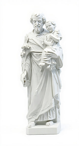 Saint Joseph & Child with Cros Statue - 38-inch