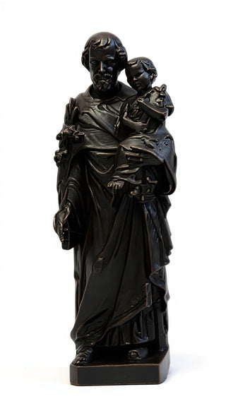 Saint Joseph & Child with Cros Statue - 38-inch