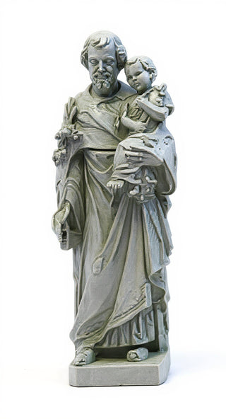 Saint Joseph & Child with Cros Statue - 38-inch