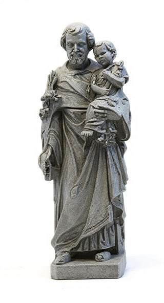 Saint Joseph & Child with Cros Statue - 38-inch