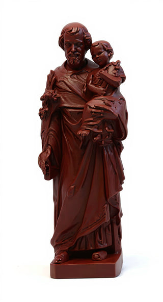 Saint Joseph & Child with Cros Statue - 38-inch