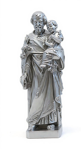 Saint Joseph & Child with Cros Statue - 38-inch