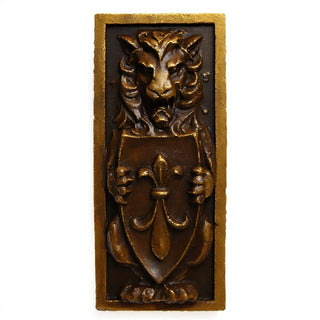 Lion Crest Wall Plaque - 38-inch — Bronze finish
