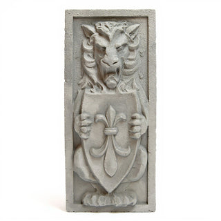 Lion Crest Wall Plaque - 38-inch — Limestone finish
