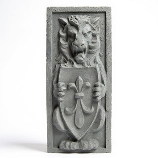 Lion Crest Wall Plaque - 38-inch — Old Stone finish