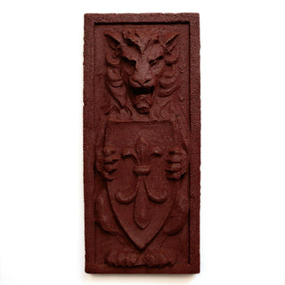 Lion Crest Wall Plaque - 38-inch — Rust finish