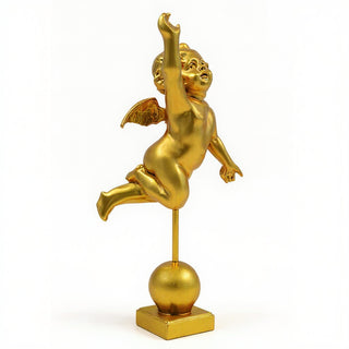 San Giovanni Cherub Statue — Deep Gold finish