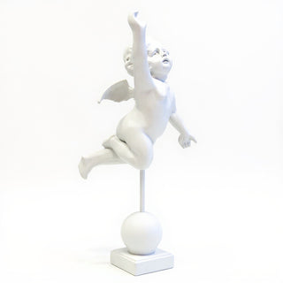 San Giovanni Cherub Statue — Flat White finish