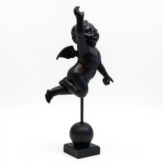 San Giovanni Cherub Statue — Iron finish
