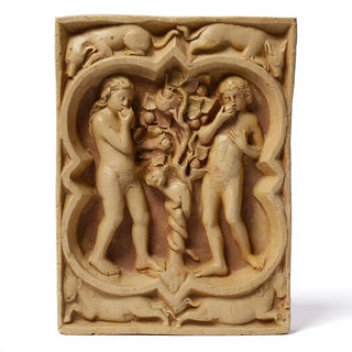 Adam and Eve Wall Plaque - 14-inch — Gothic Stone finish