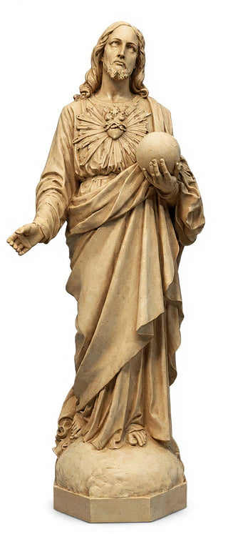 Sacred Heart To The World 62" Statue - 62-inch