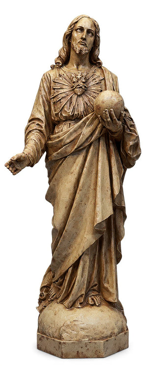 Sacred Heart To The World 62" Statue - 62-inch