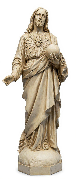 Sacred Heart To The World 62" Statue - 62-inch