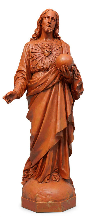 Sacred Heart To The World 62" Statue - 62-inch