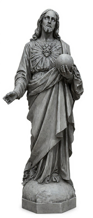 Sacred Heart To The World 62" Statue - 62-inch