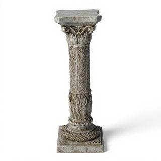 Nine Muses Pedestal - 31.5-inch — Antique Stone finish