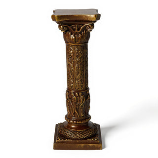 Nine Muses Pedestal - 31.5-inch — Bronze finish
