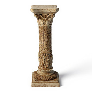 Nine Muses Pedestal - 31.5-inch — Gothic Stone finish