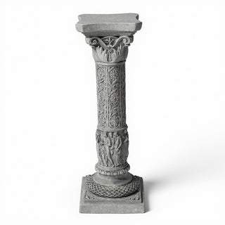 Nine Muses Pedestal - 31.5-inch — Limestone finish