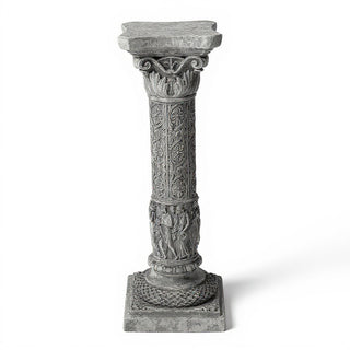 Nine Muses Pedestal - 31.5-inch — Old Stone finish