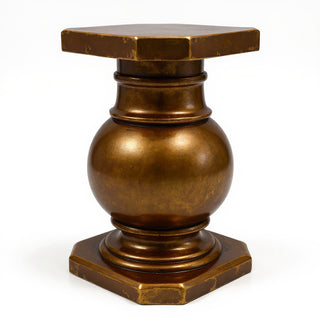 Ball Pediment Pedestal - 28.5-inch — Bronze finish
