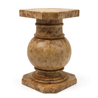 Ball Pediment Pedestal - 28.5-inch — Gothic Stone finish